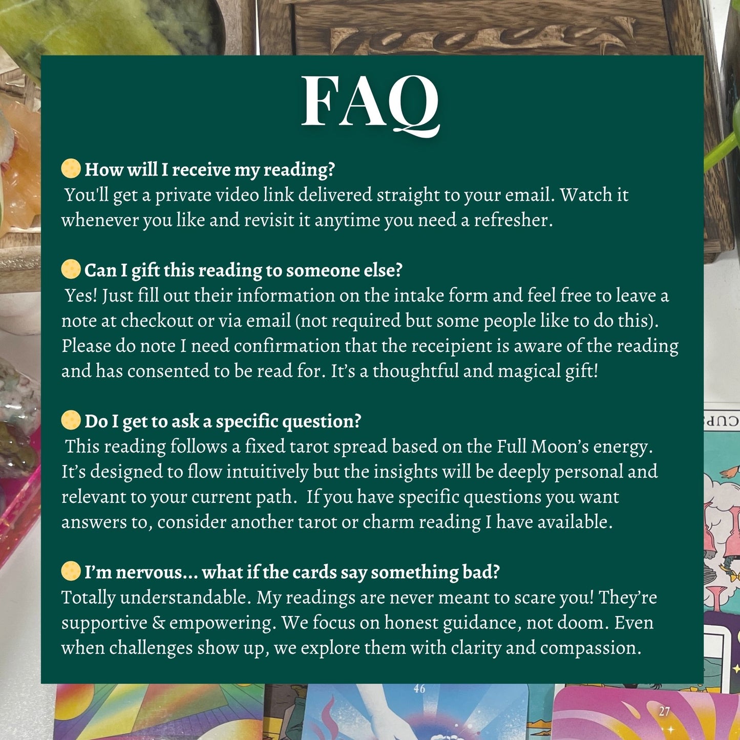 Full Moon Tarot Reading