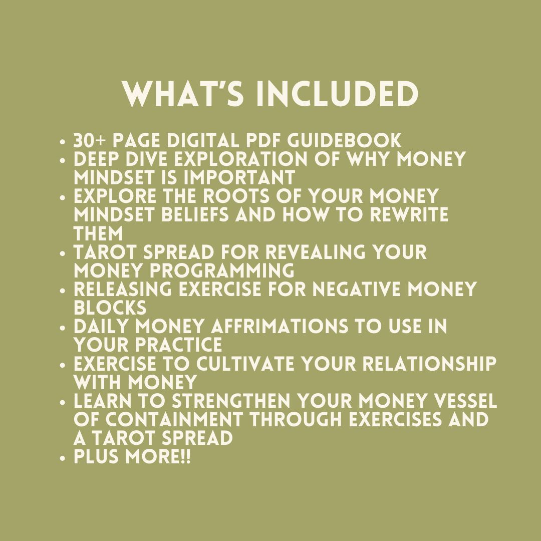 Money Mindset Workbook
