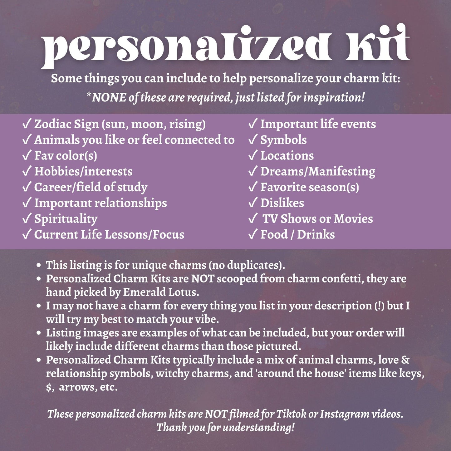 Personalized Charm Kit