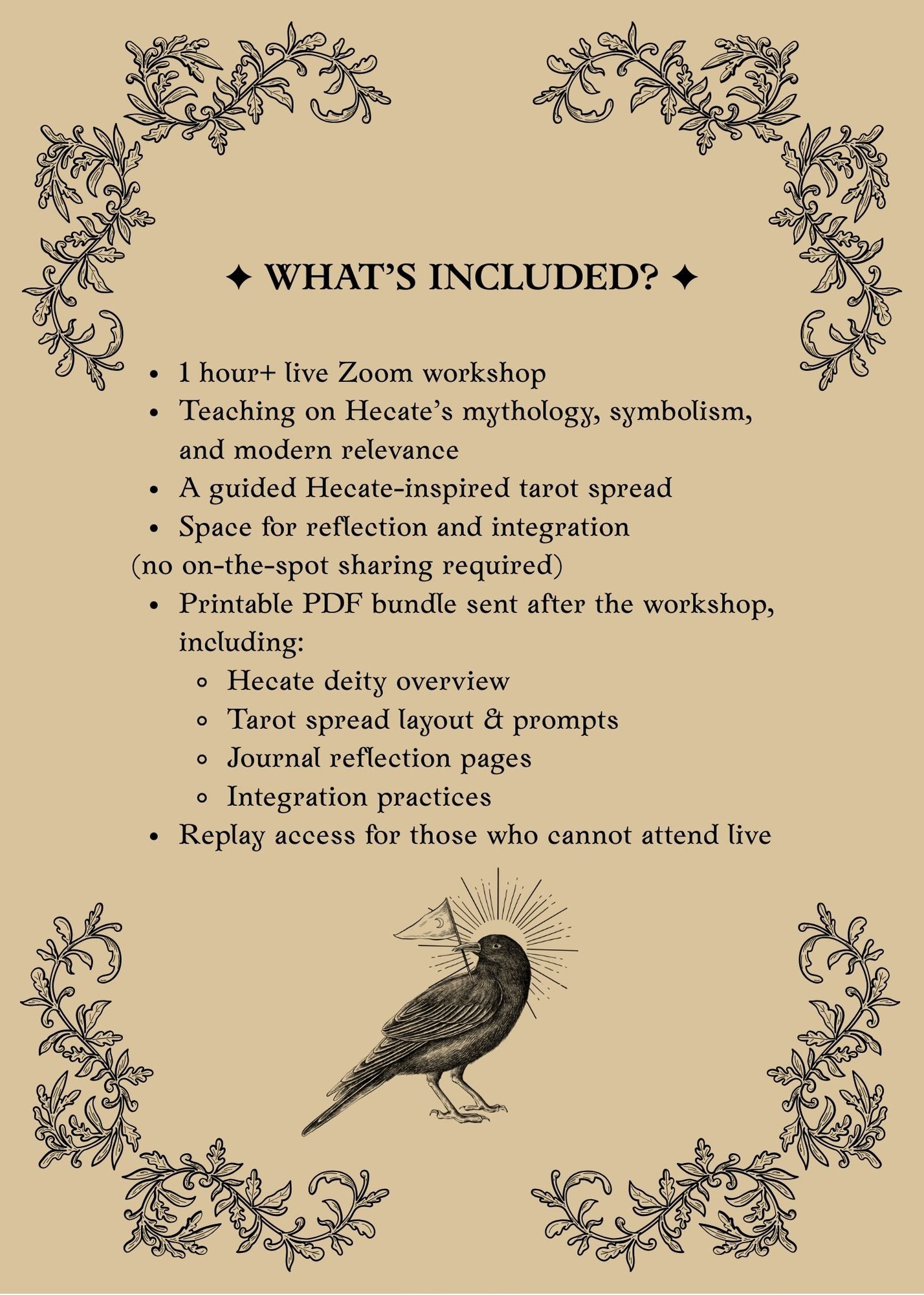 NEW Hecate at the Crossroads — Live Tarot Workshop Jan 13