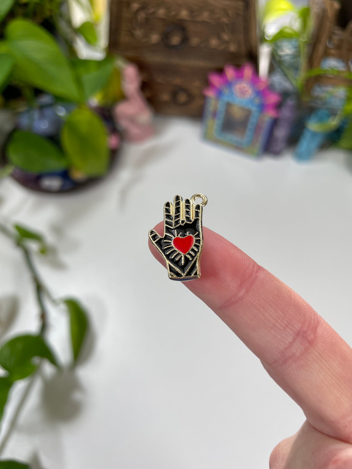 Divine Touch - Hand with Heart Charm