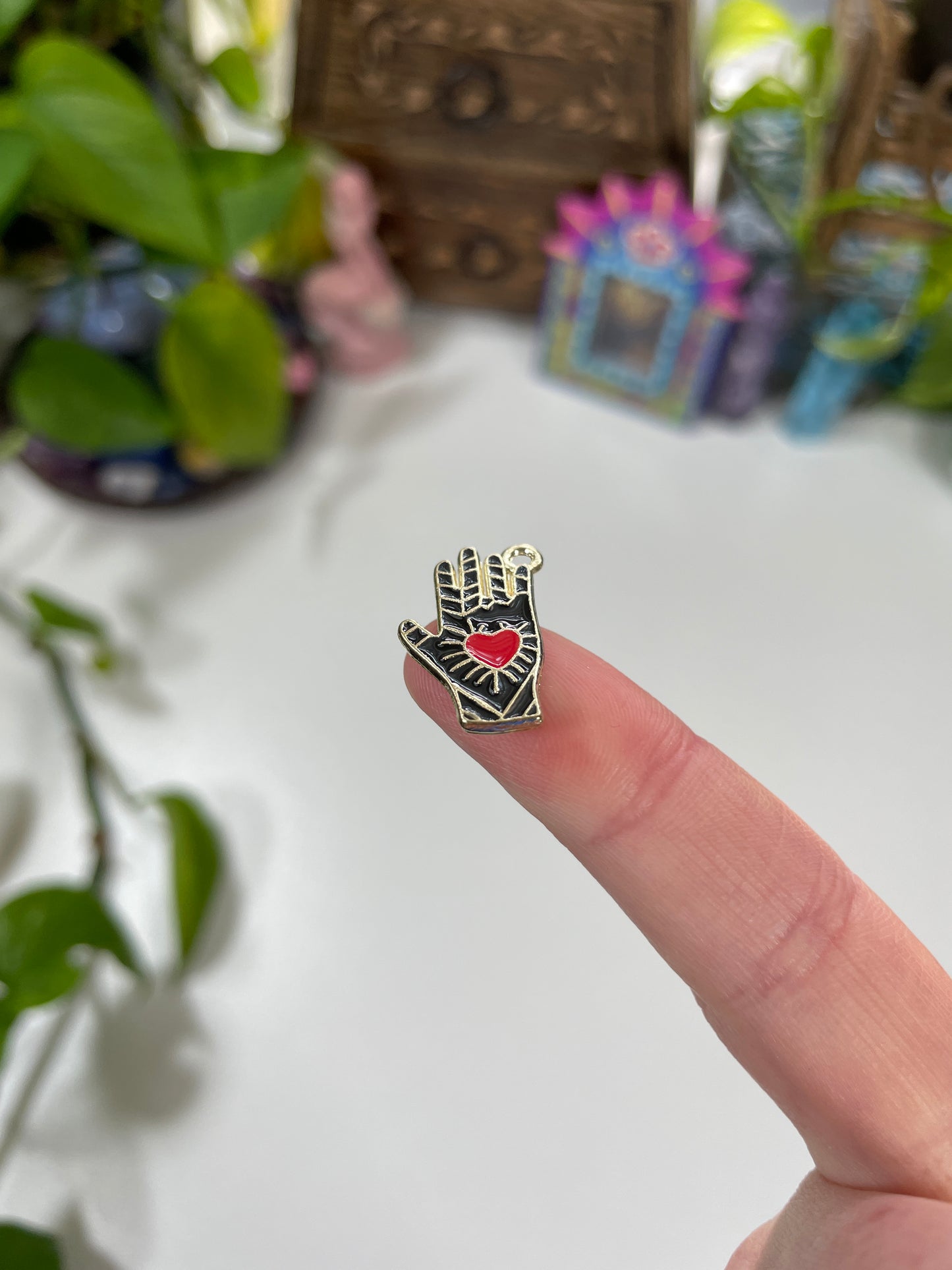 Divine Touch - Hand with Heart Charm