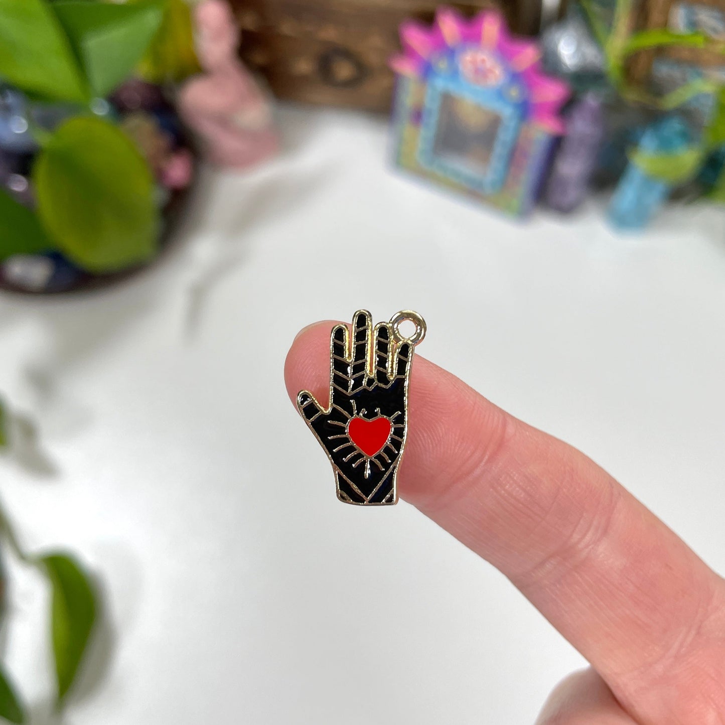 Divine Touch - Hand with Heart Charm