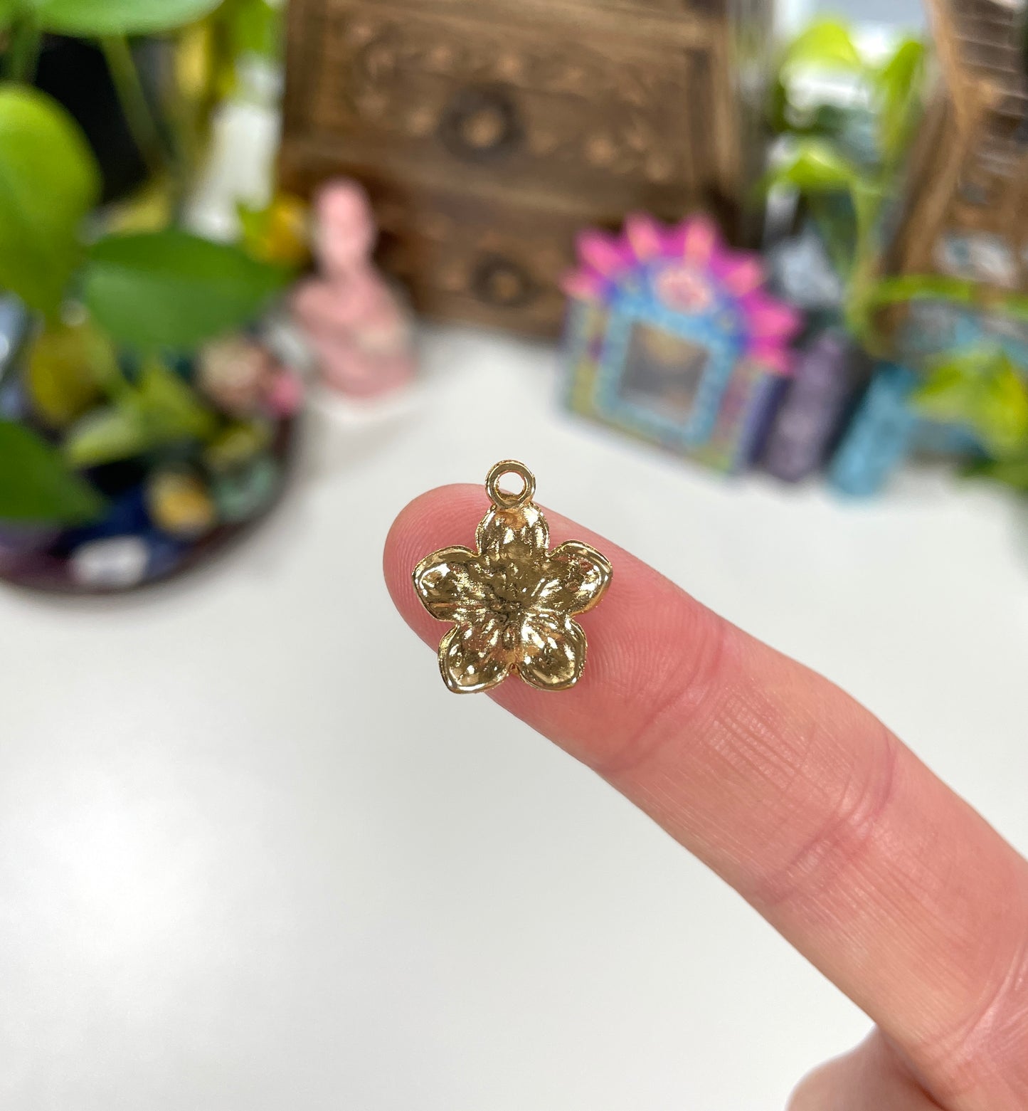 Forget Me Not Flower Charm