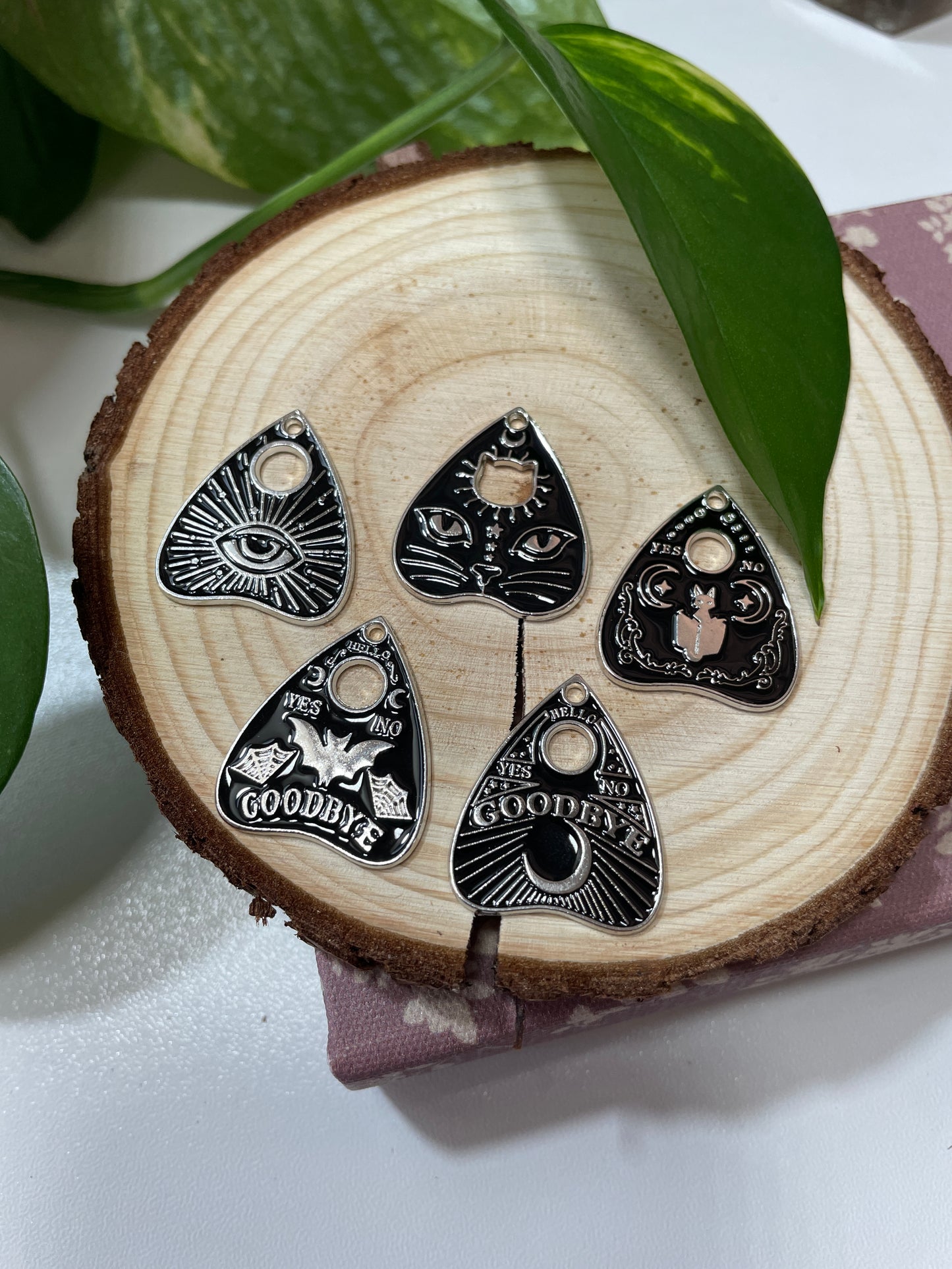 Ouija Enamel Charm (Silver Back Series)