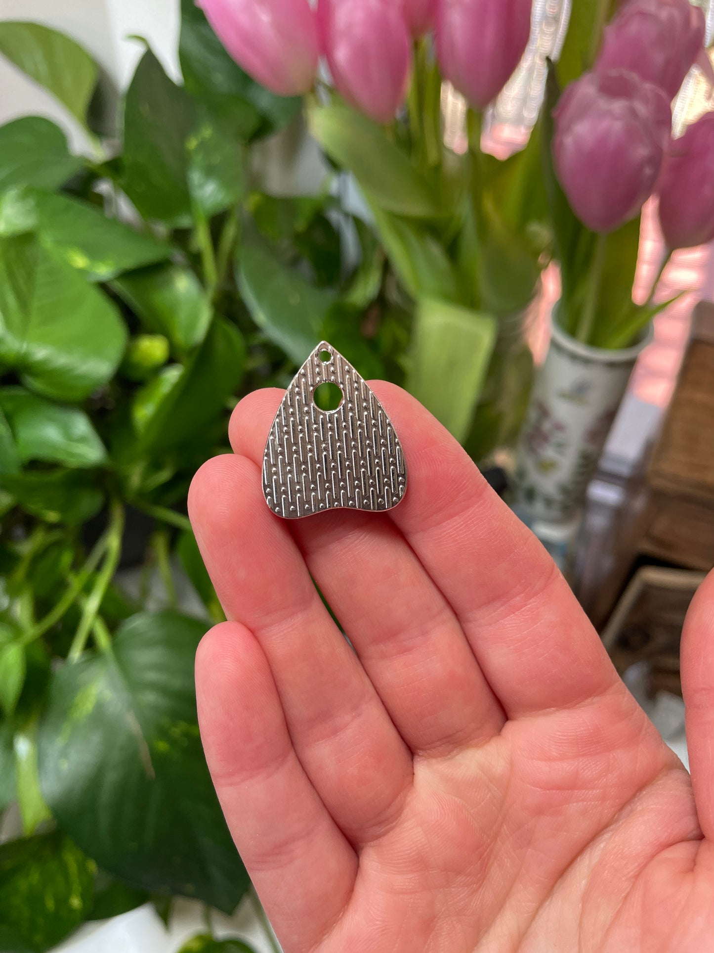 Ouija Enamel Charm (Silver Back Series)