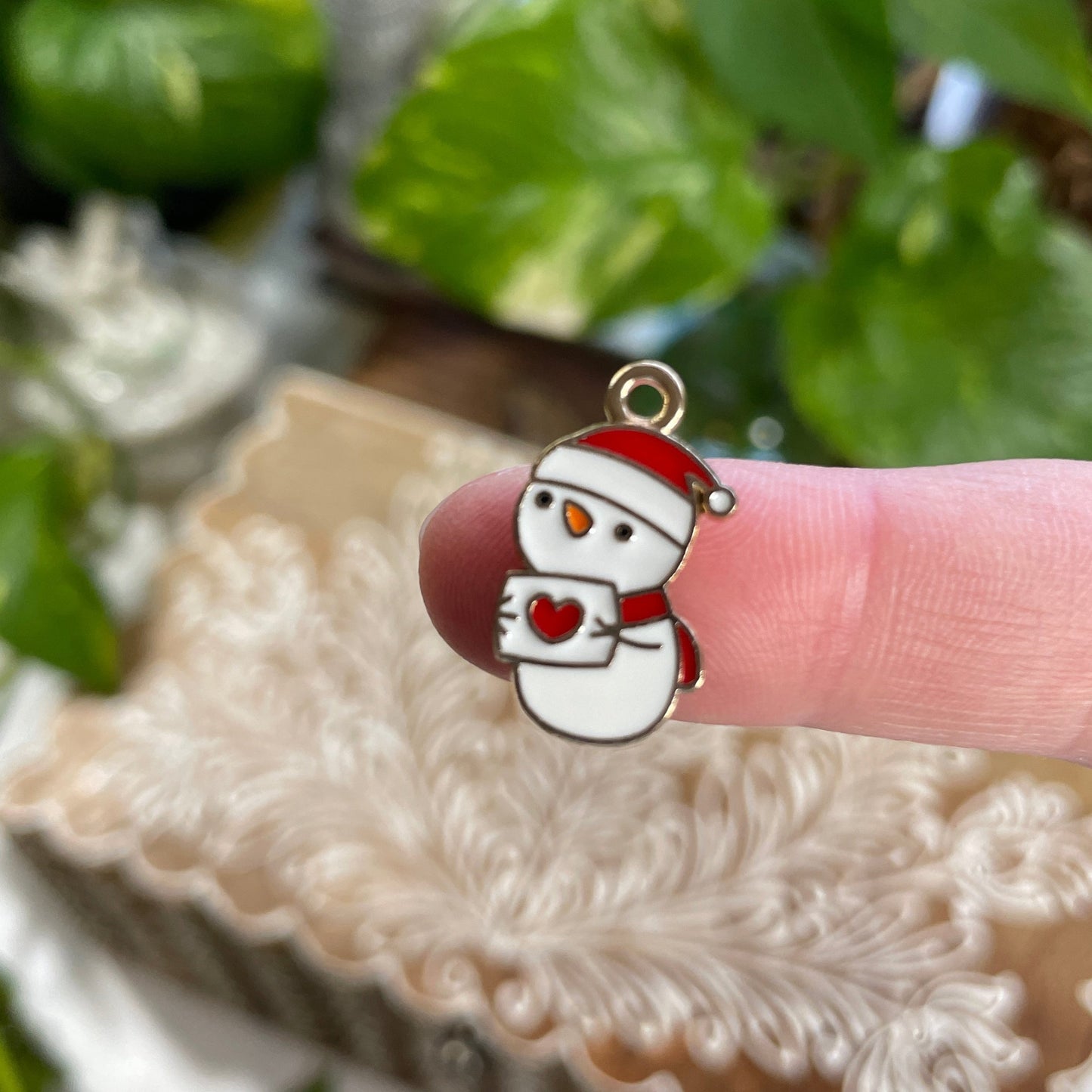 Gift from Snowman Charm