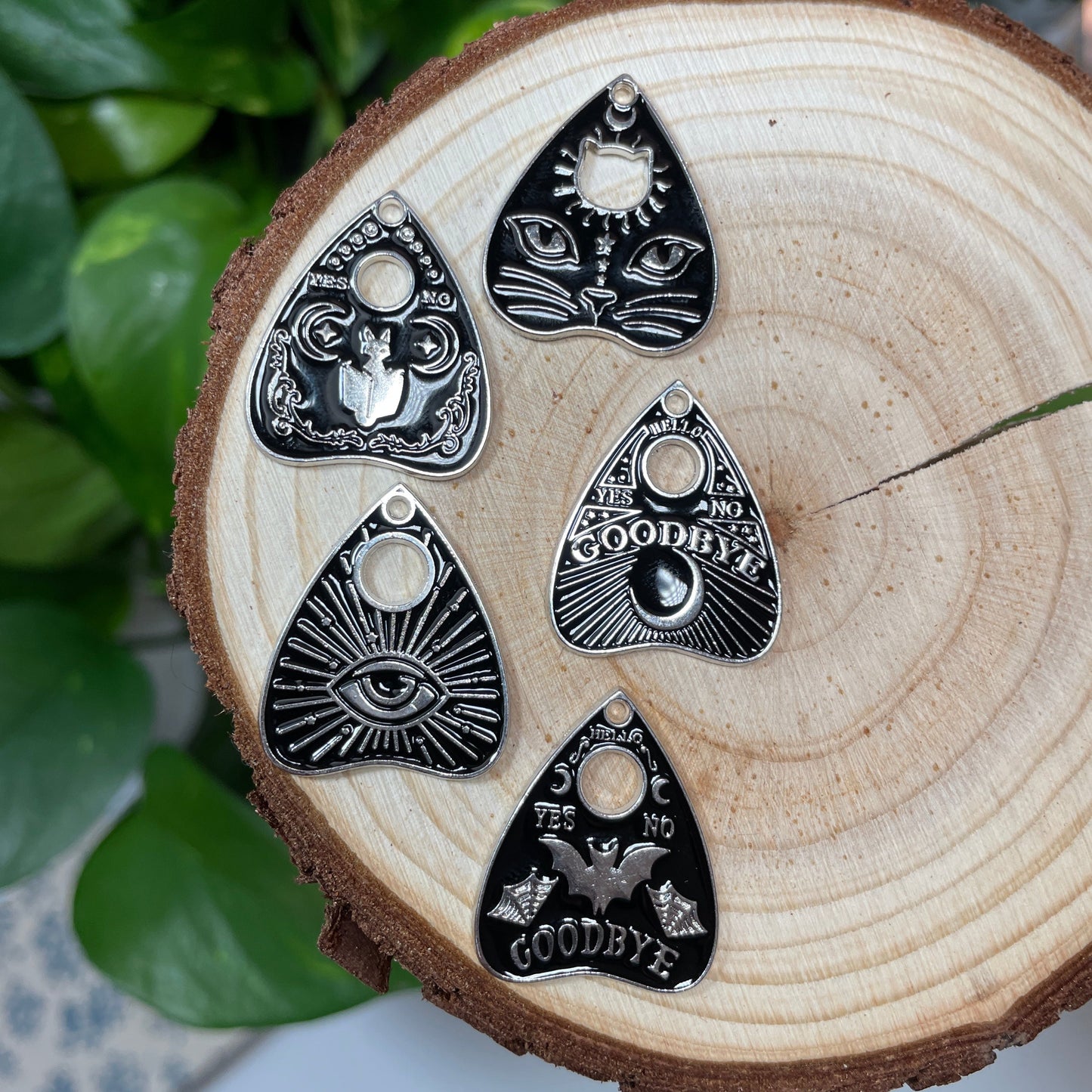 Ouija Enamel Charm (Silver Back Series)
