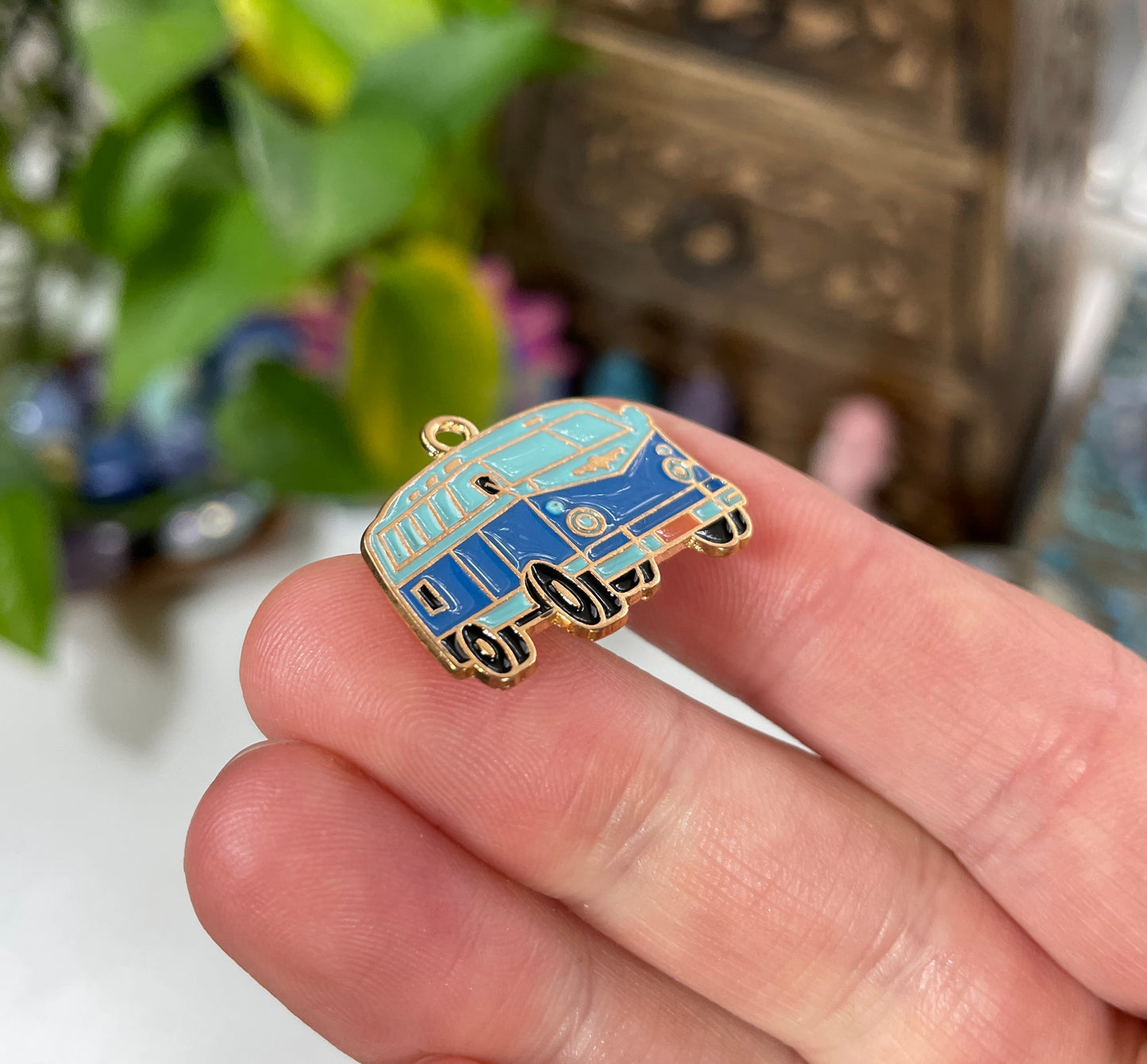 Vintage Explorer Van Charm