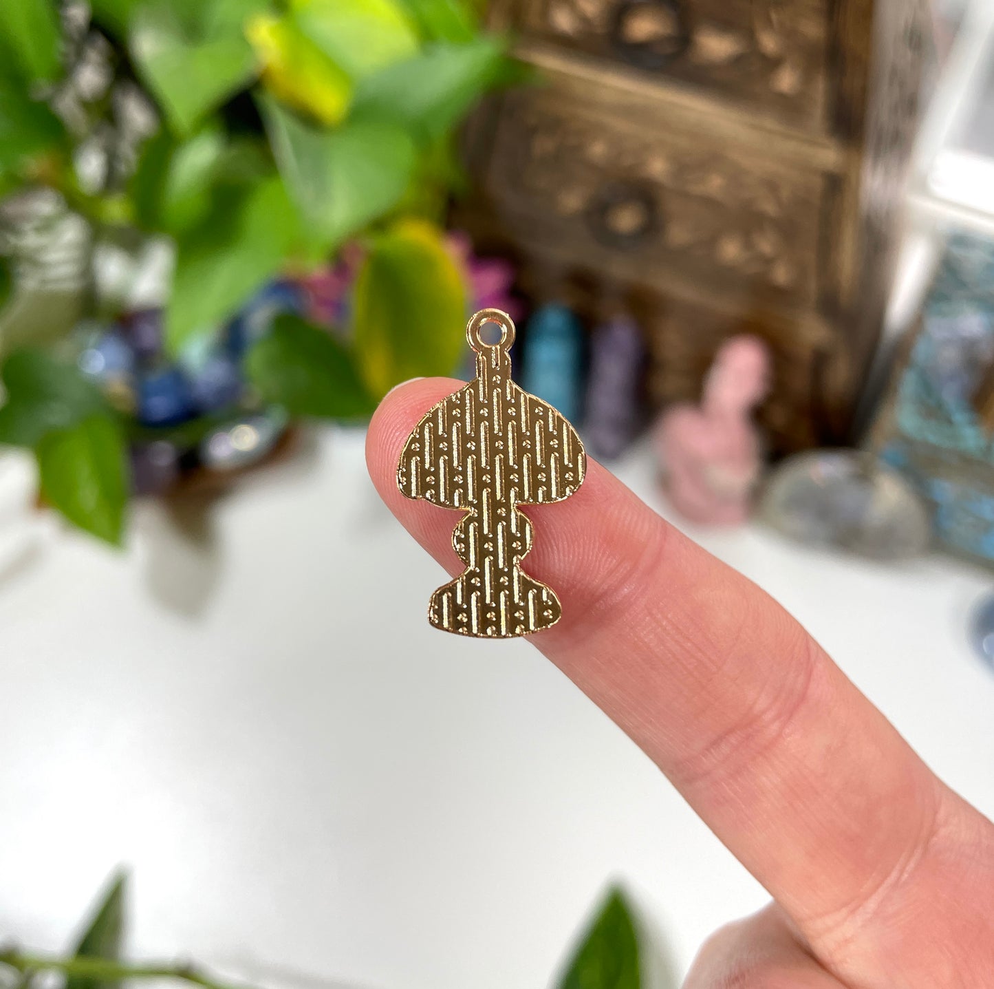 Vintage Floral Lamp Charm