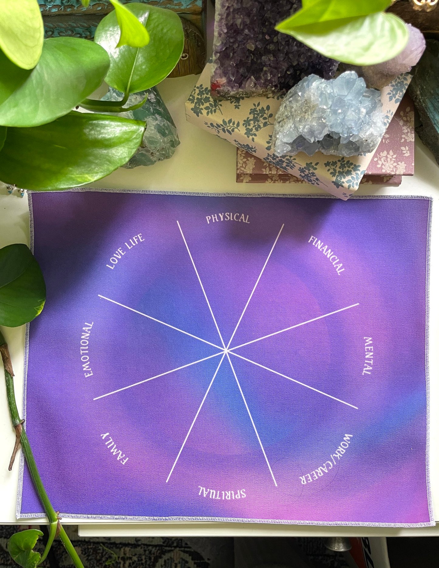 Purple Circle Casting Cloth