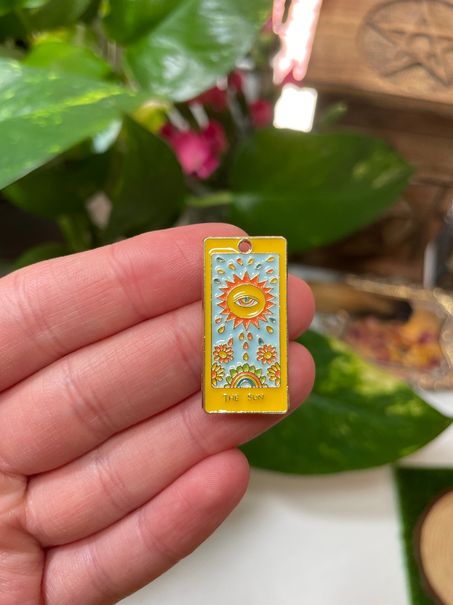 Sun and Moon Tarot Card Charms