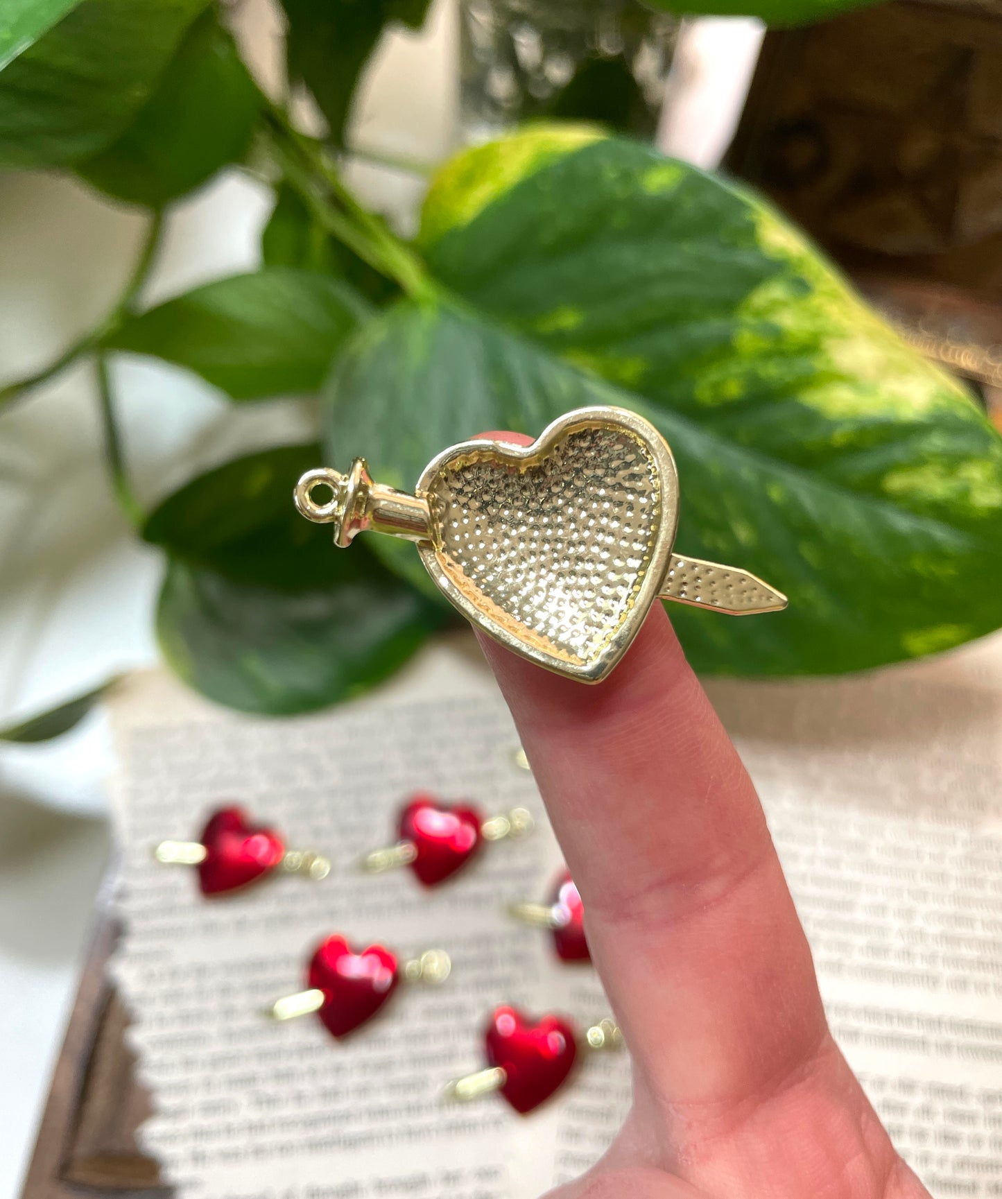 Nail Through Heart Charm