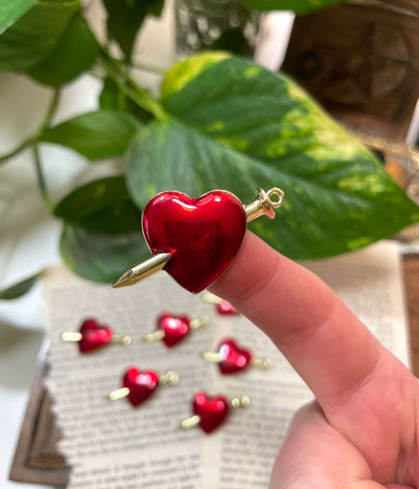 Nail Through Heart Charm