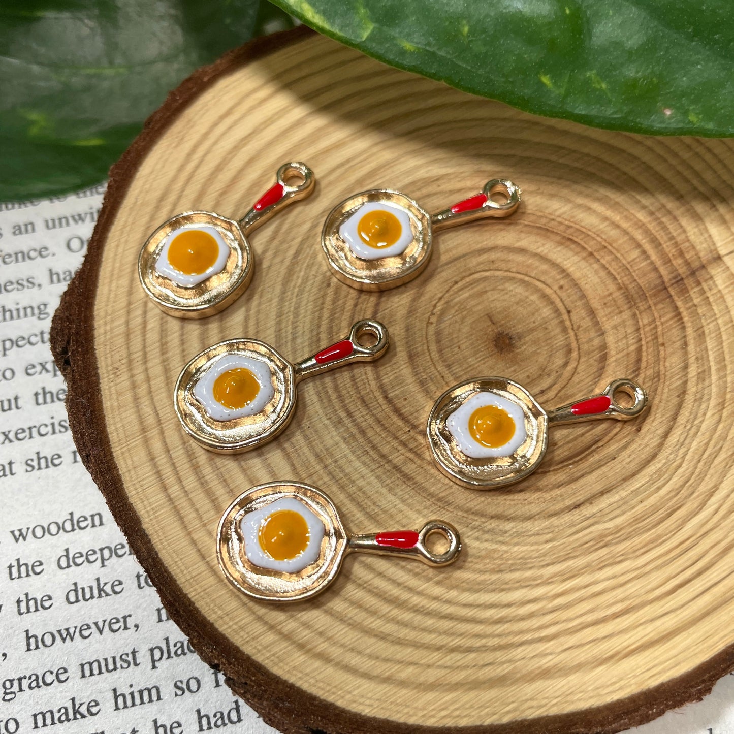 Egg on Pan Charm