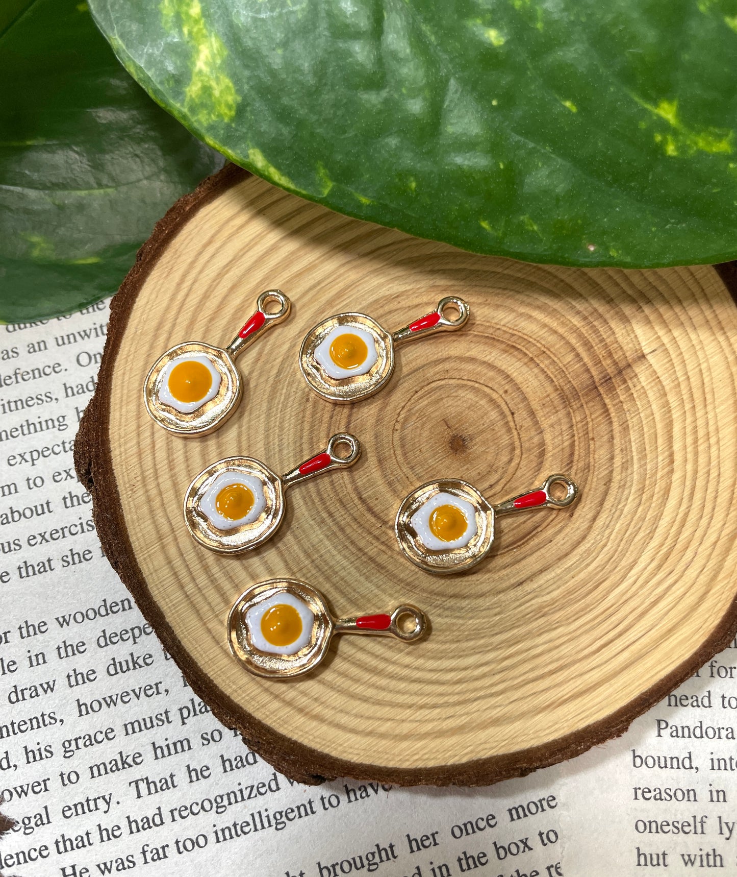 Egg on Pan Charm