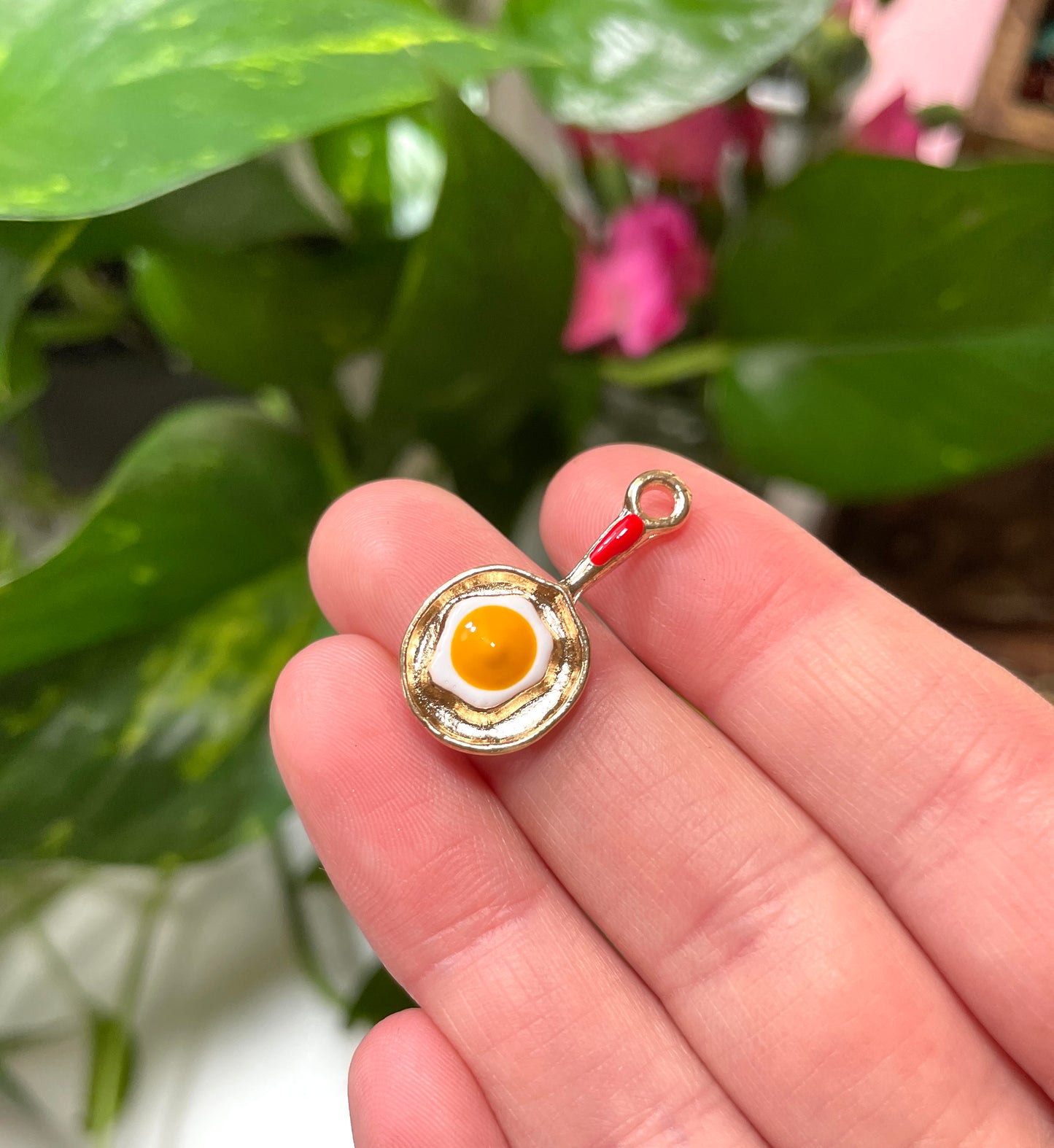 Egg on Pan Charm