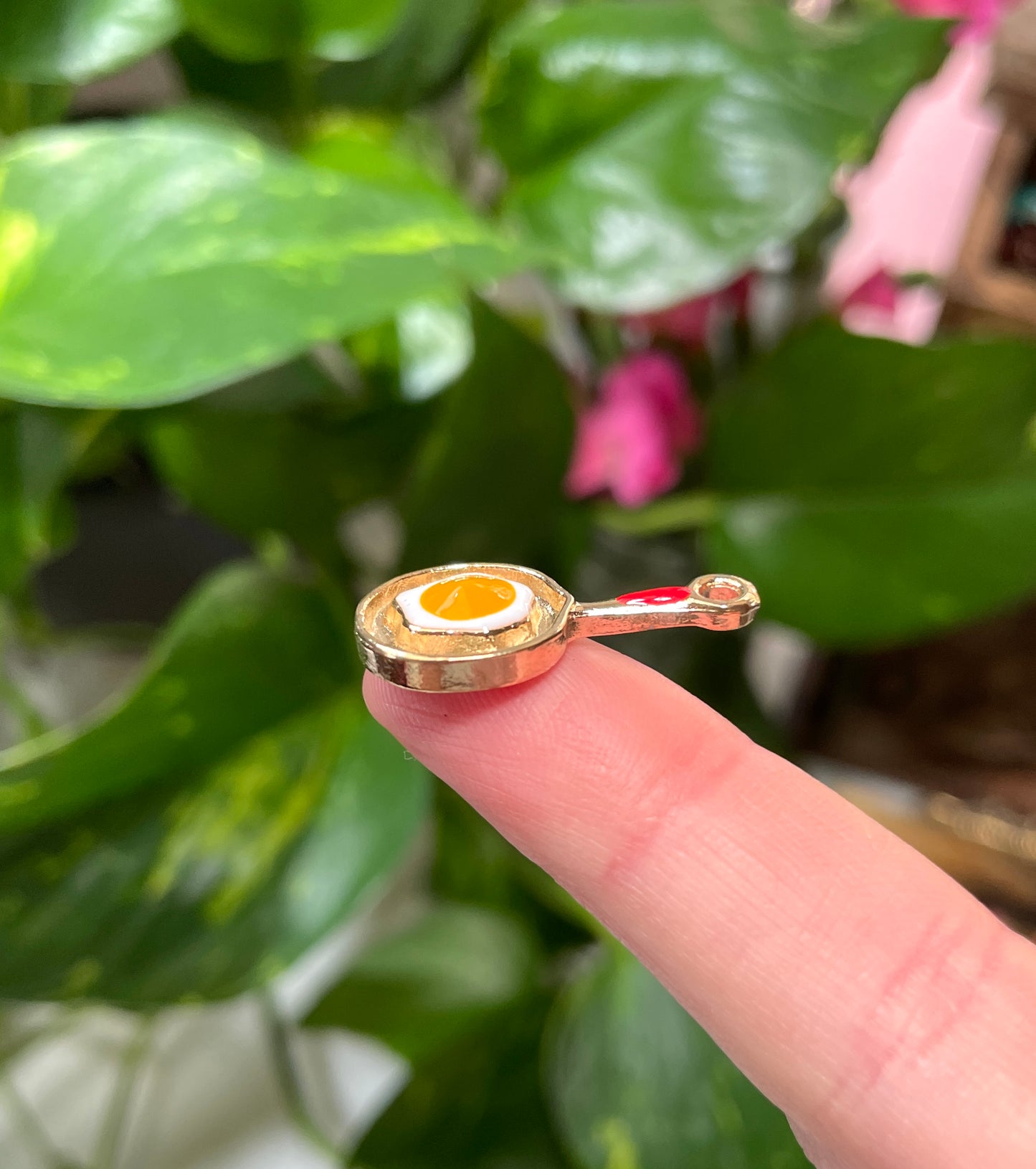 Egg on Pan Charm