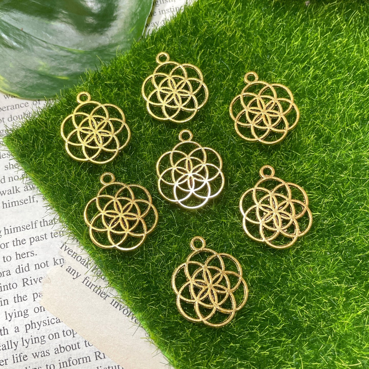Gold Hollow Flower of Life