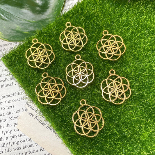 Gold Hollow Flower of Life
