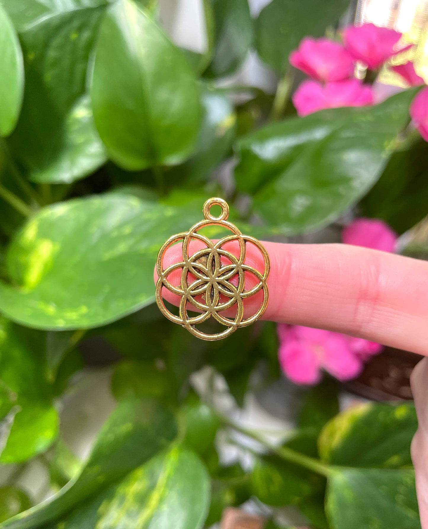 Gold Hollow Flower of Life