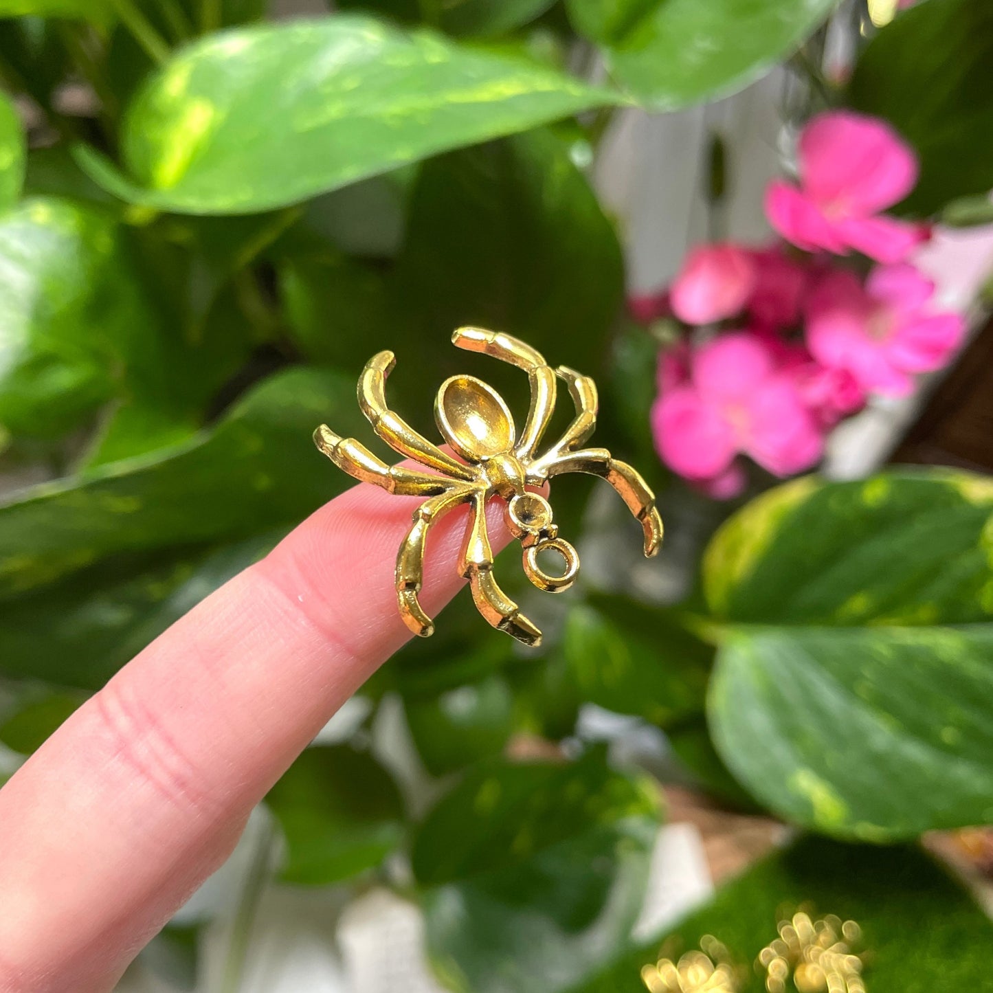 Gold Spider Charm