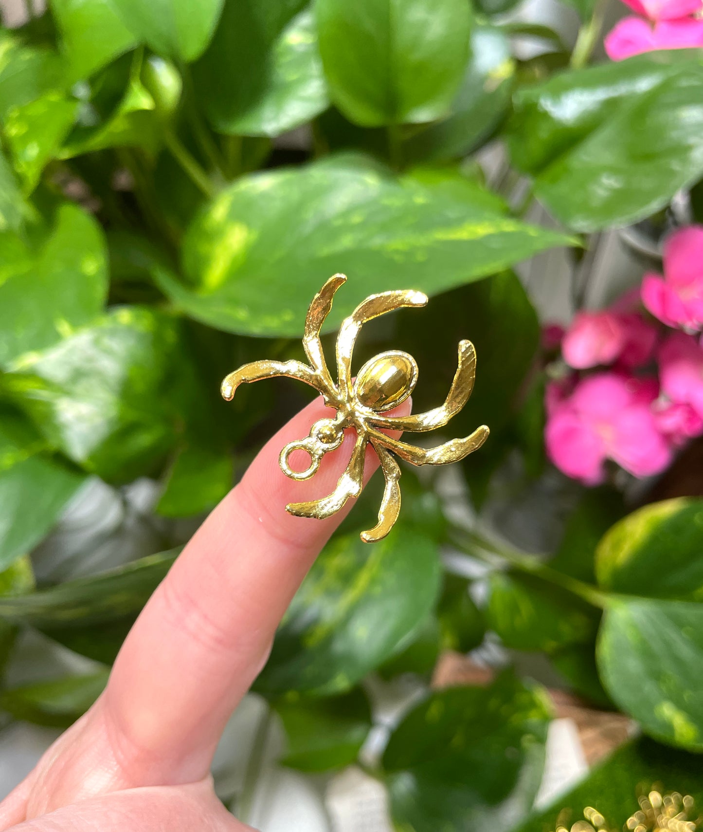 Gold Spider Charm