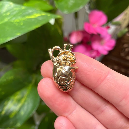 Gold Anatomical Heart