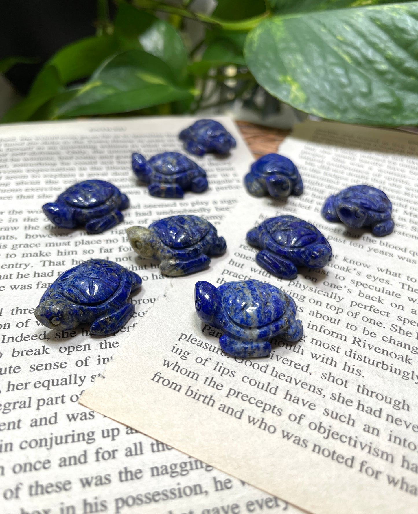 Lapis Lazuli Mini Turtle Carving