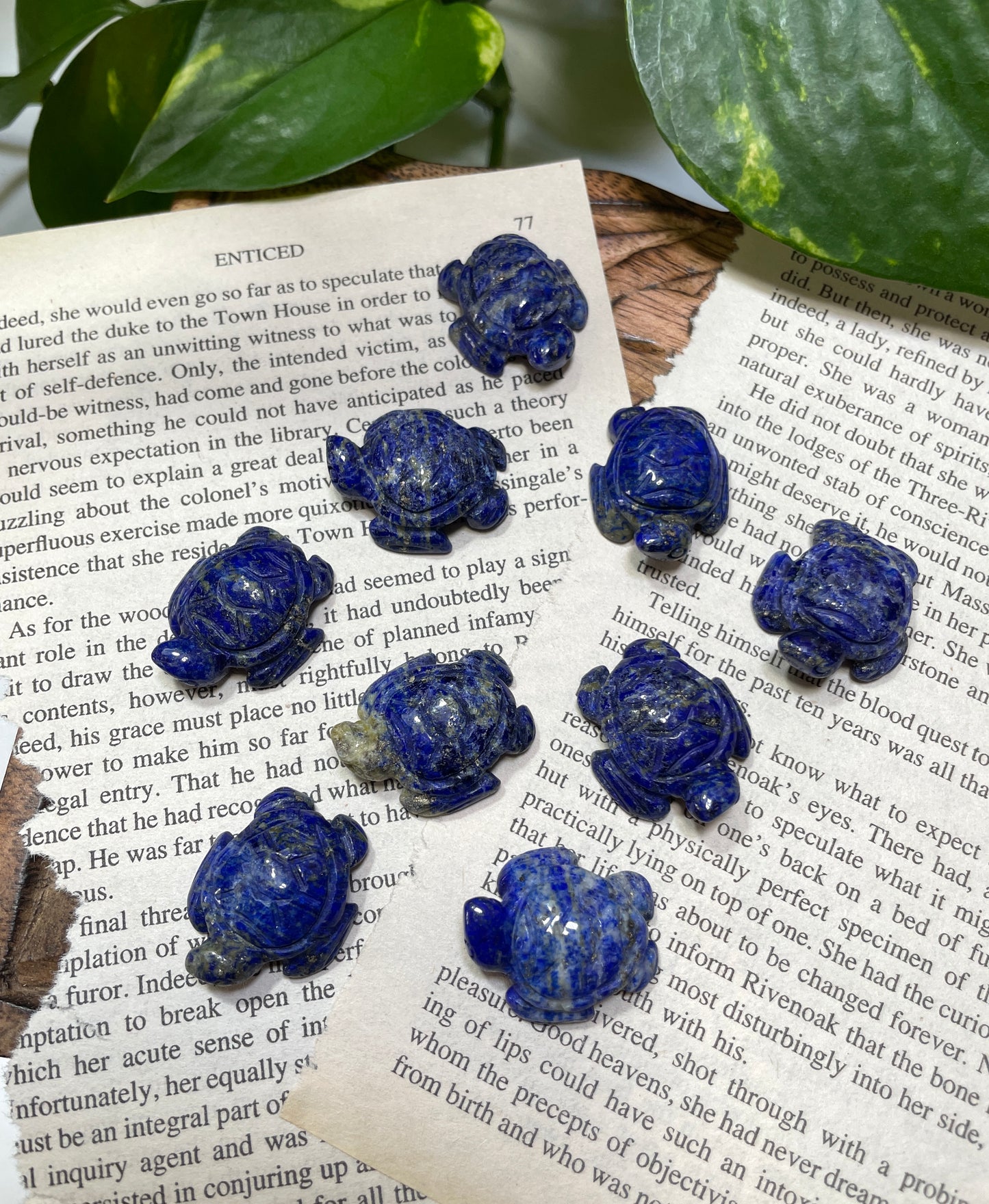 Lapis Lazuli Mini Turtle Carving