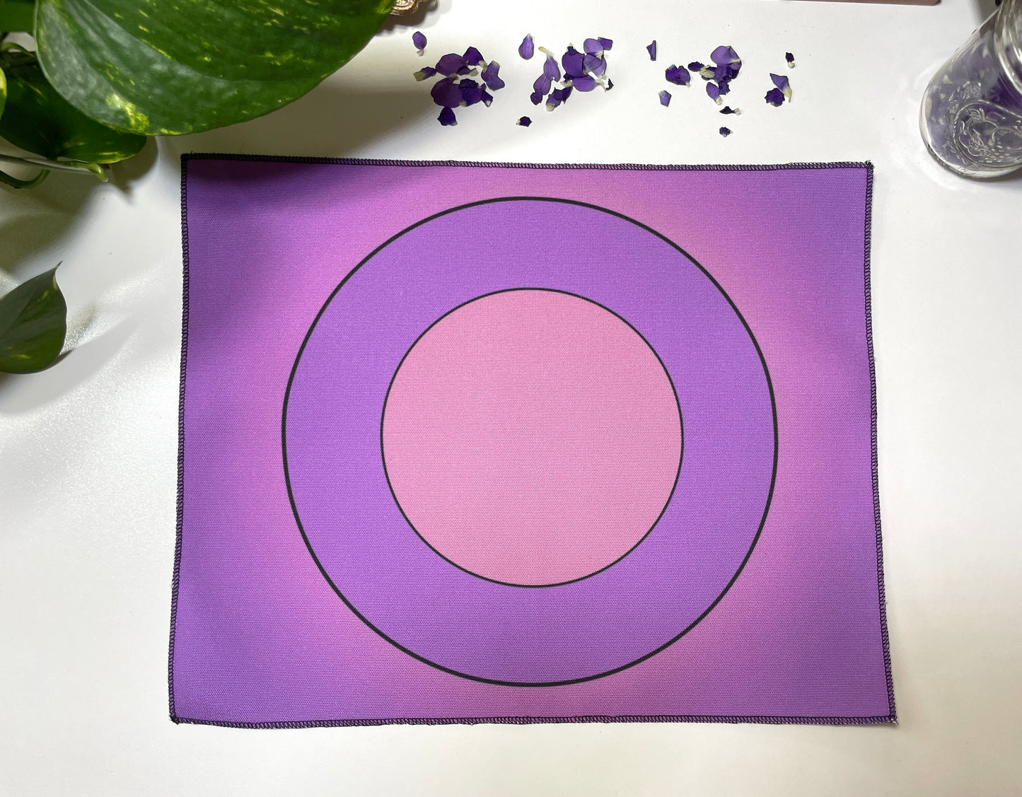 Purple Plain Bullseye Casting Cloth