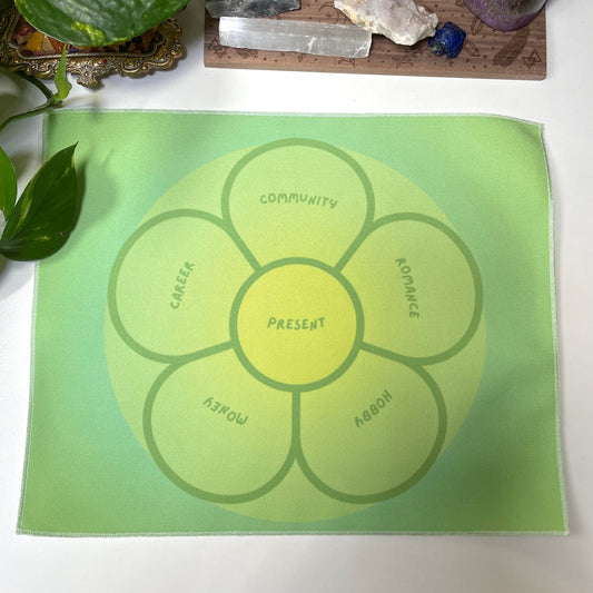 Green Flower Casting Cloth