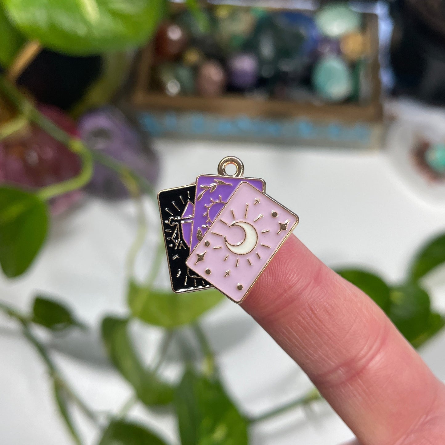 Mystic Shuffle Tarot Charm