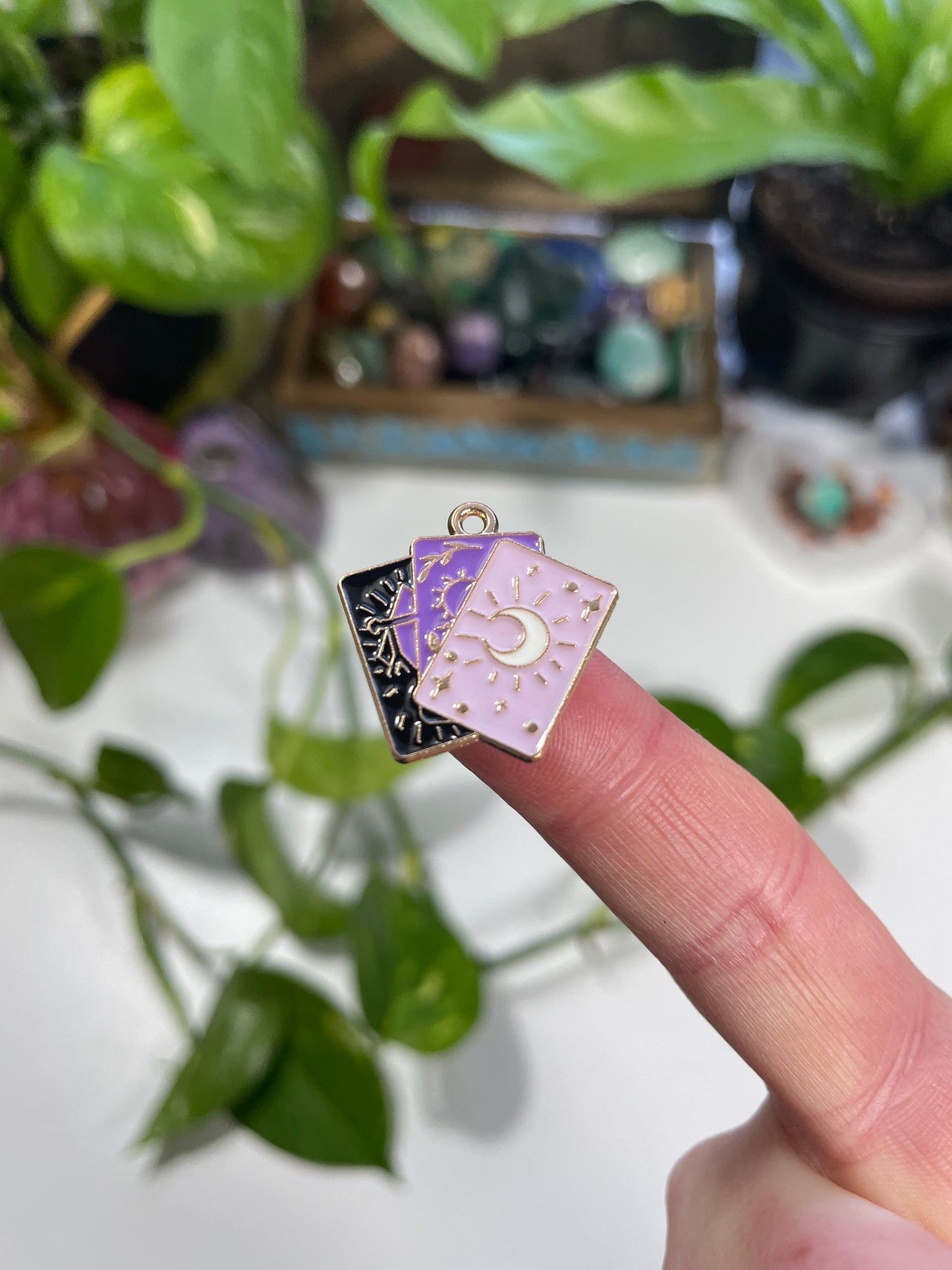 Mystic Shuffle Tarot Charm