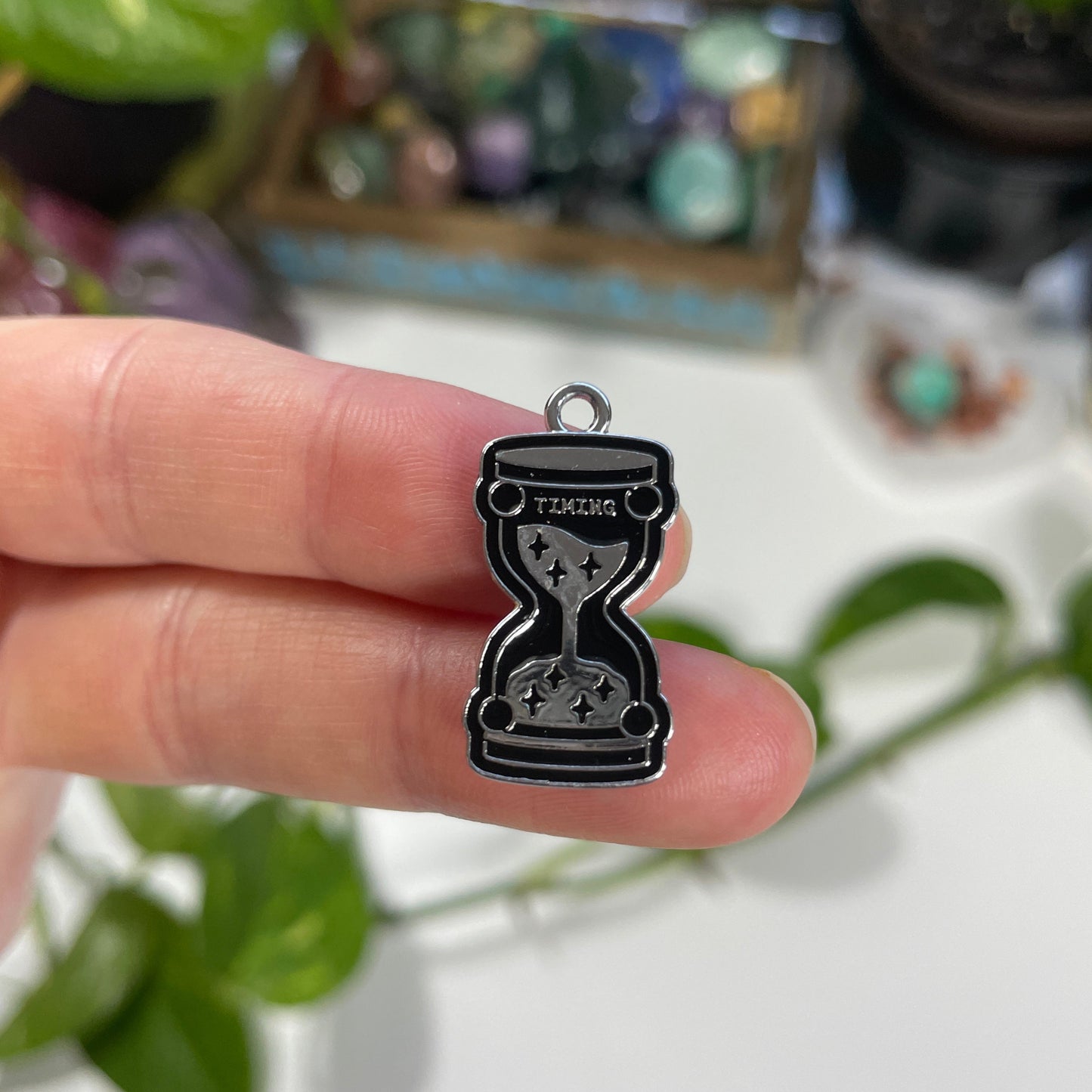 Divine Timing Hourglass Charm