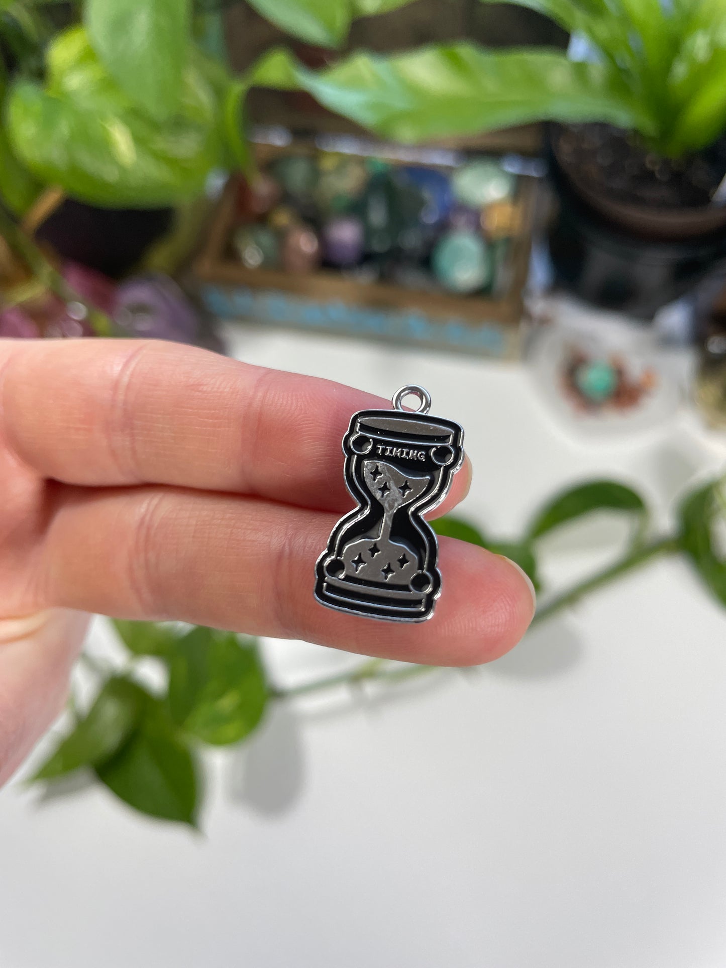 Divine Timing Hourglass Charm