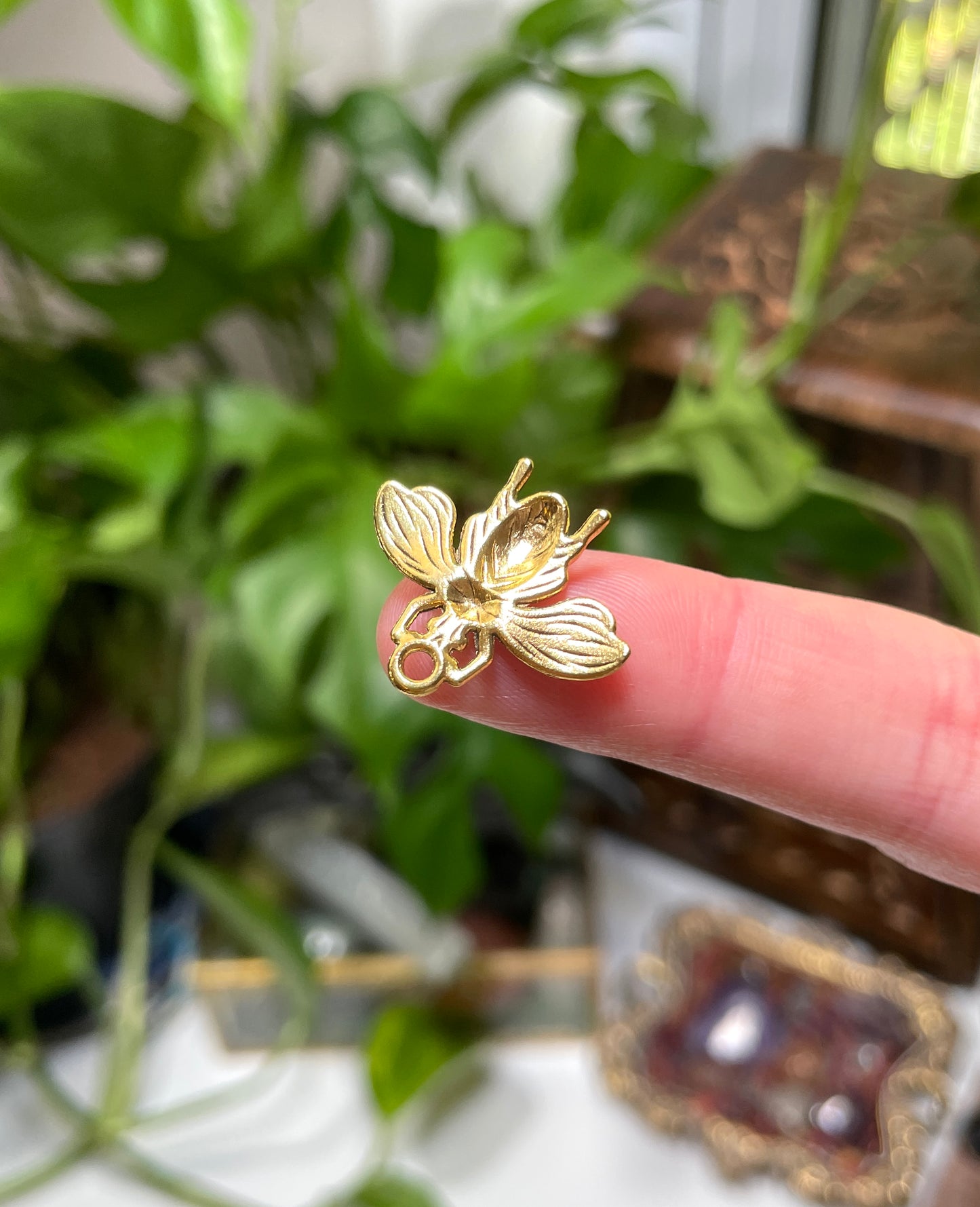 Gold Insect Charm