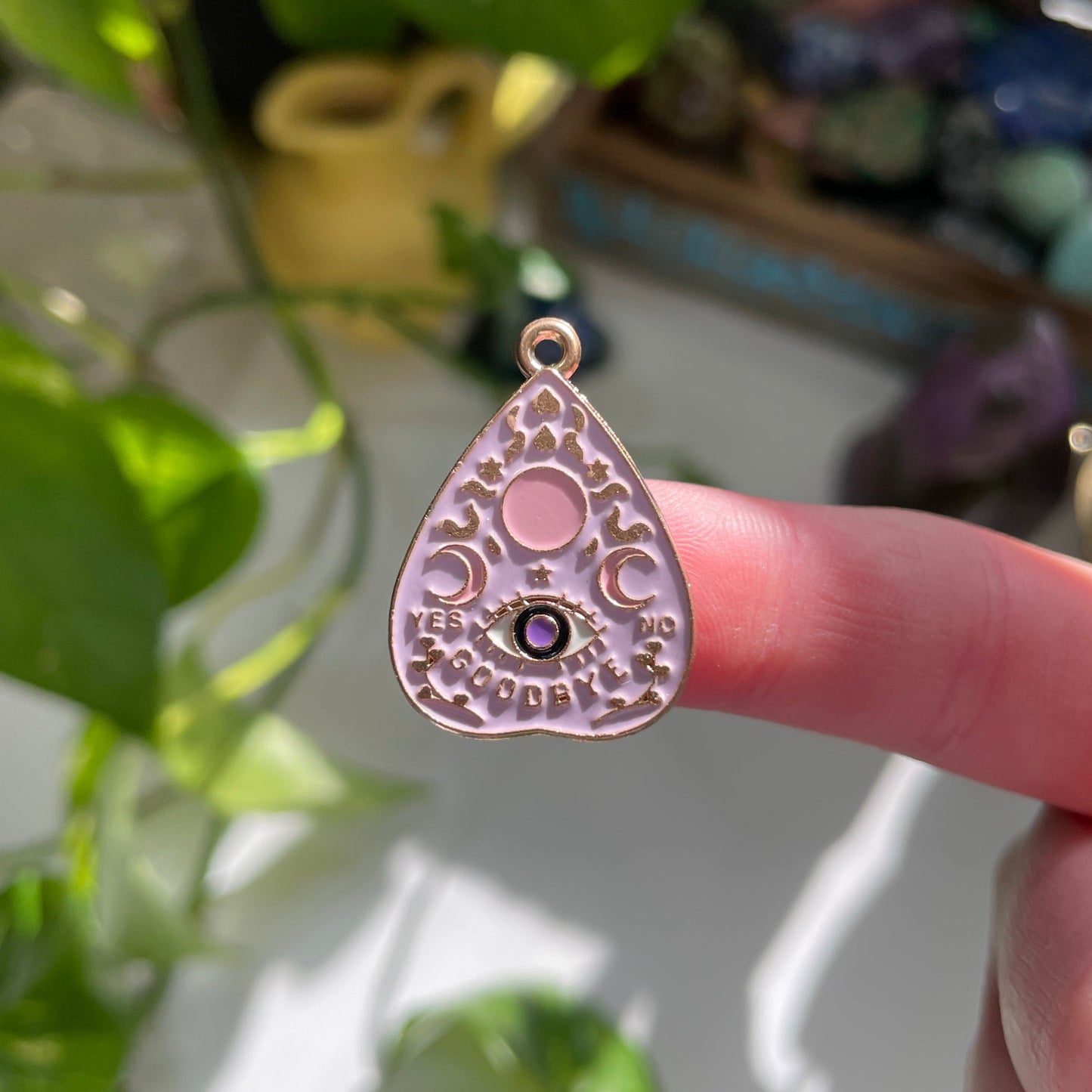 Purple Ouija Planchette Charm