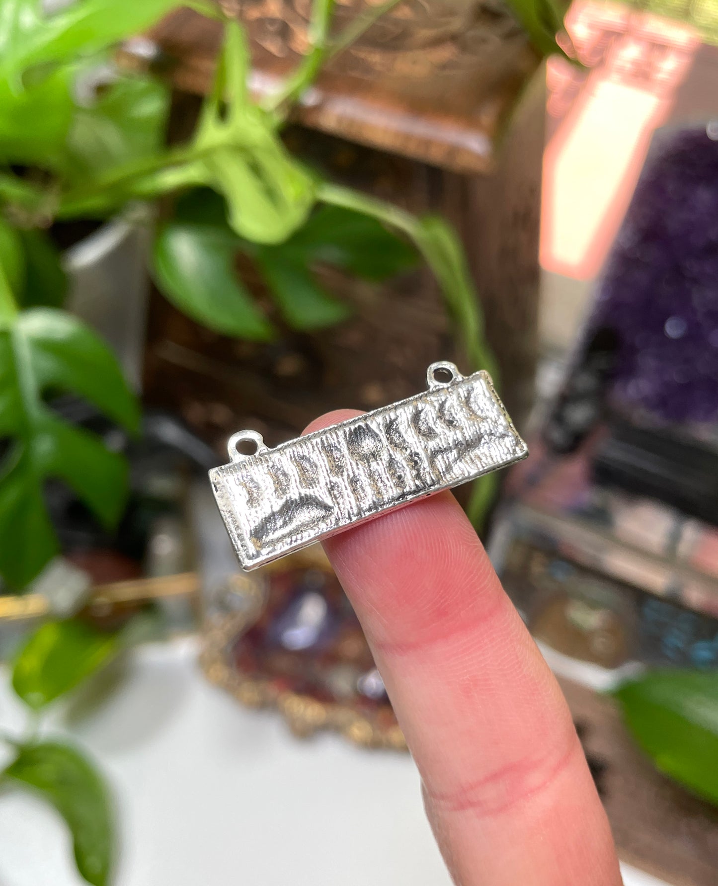 Nature Moon Phase Plaque Charm