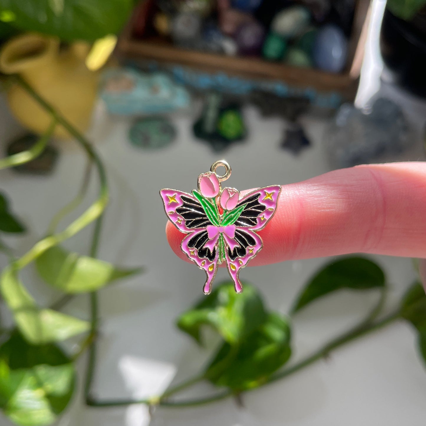 Tulip Butterfly Charm