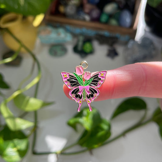 Tulip Butterfly Charm