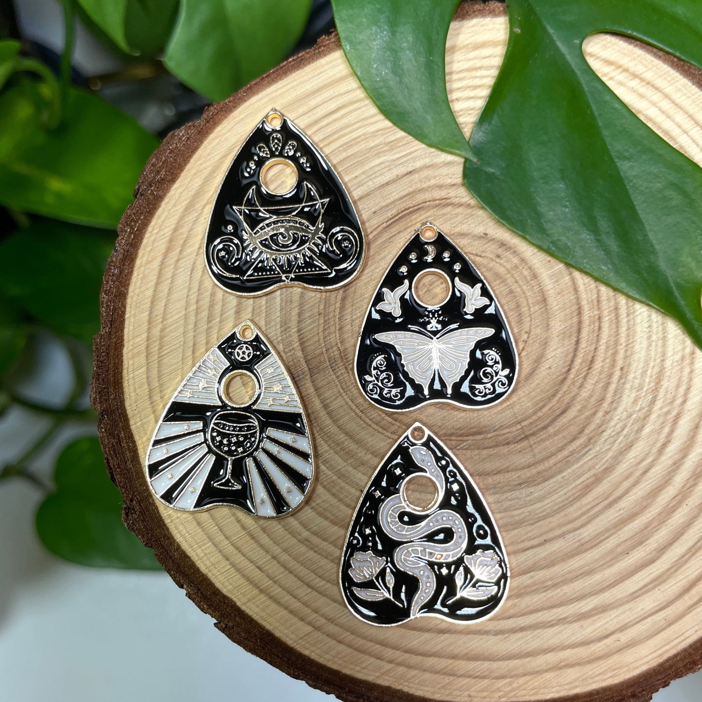 Ouija Enamel Charm (Gold Back Series)