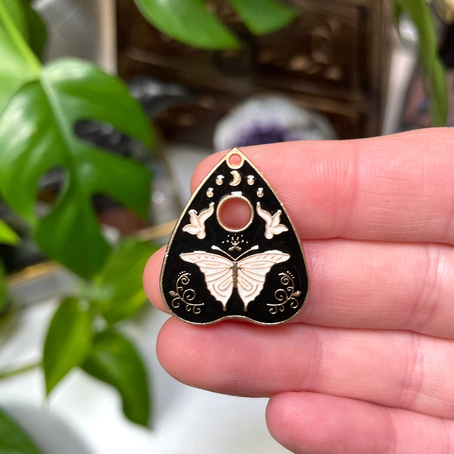 Ouija Enamel Charm (Gold Back Series)