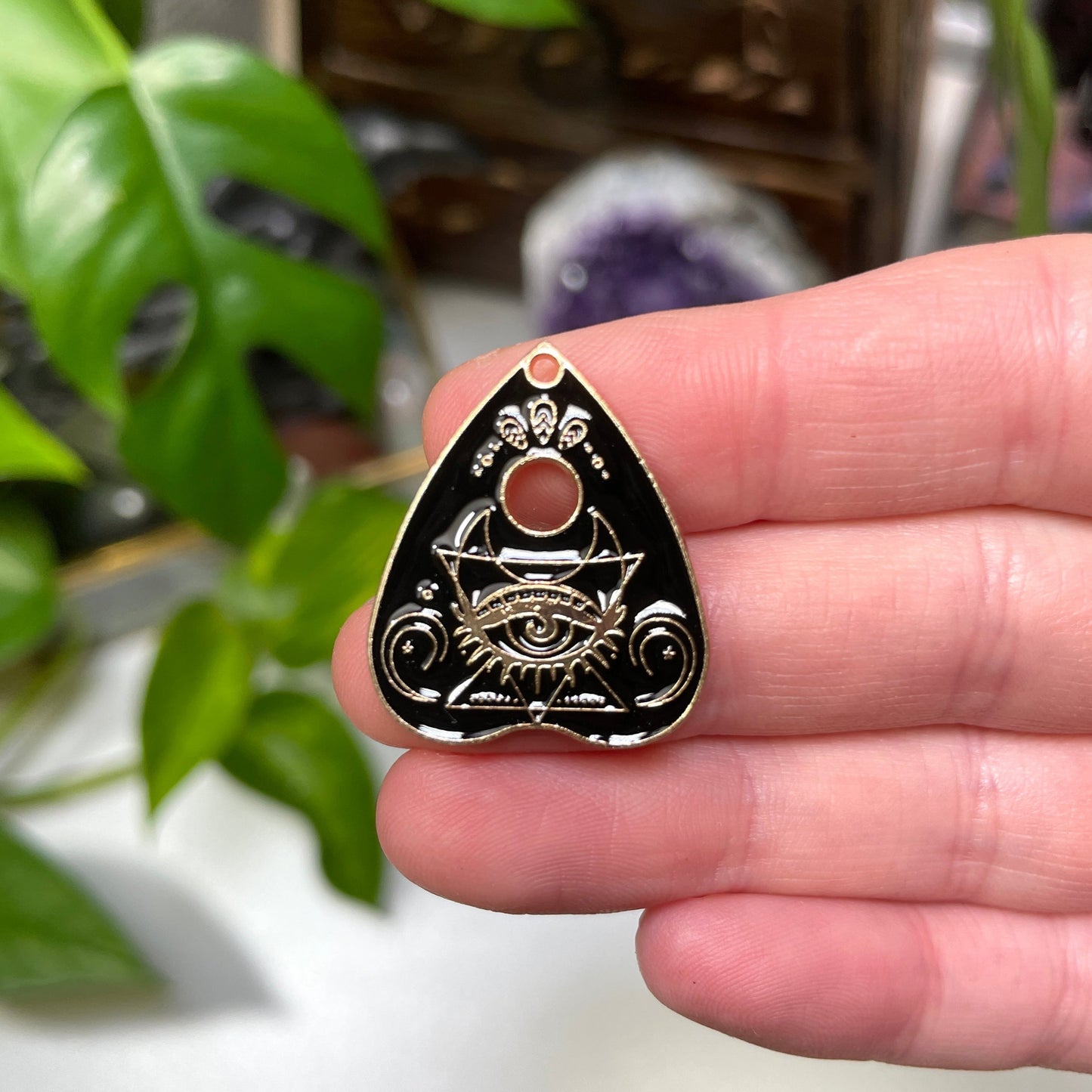 Ouija Enamel Charm (Gold Back Series)