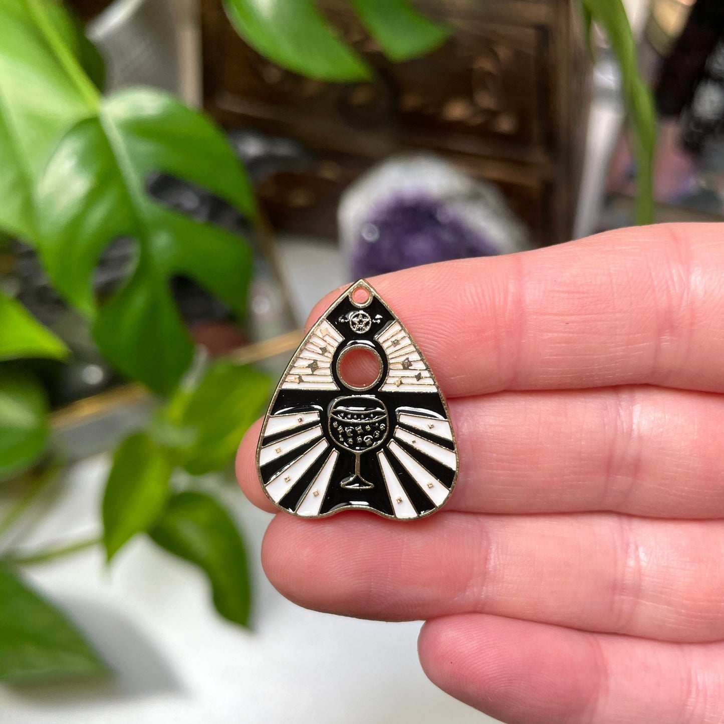 Ouija Enamel Charm (Gold Back Series)