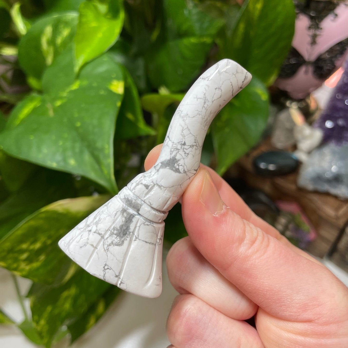 Howlite Witch Broom