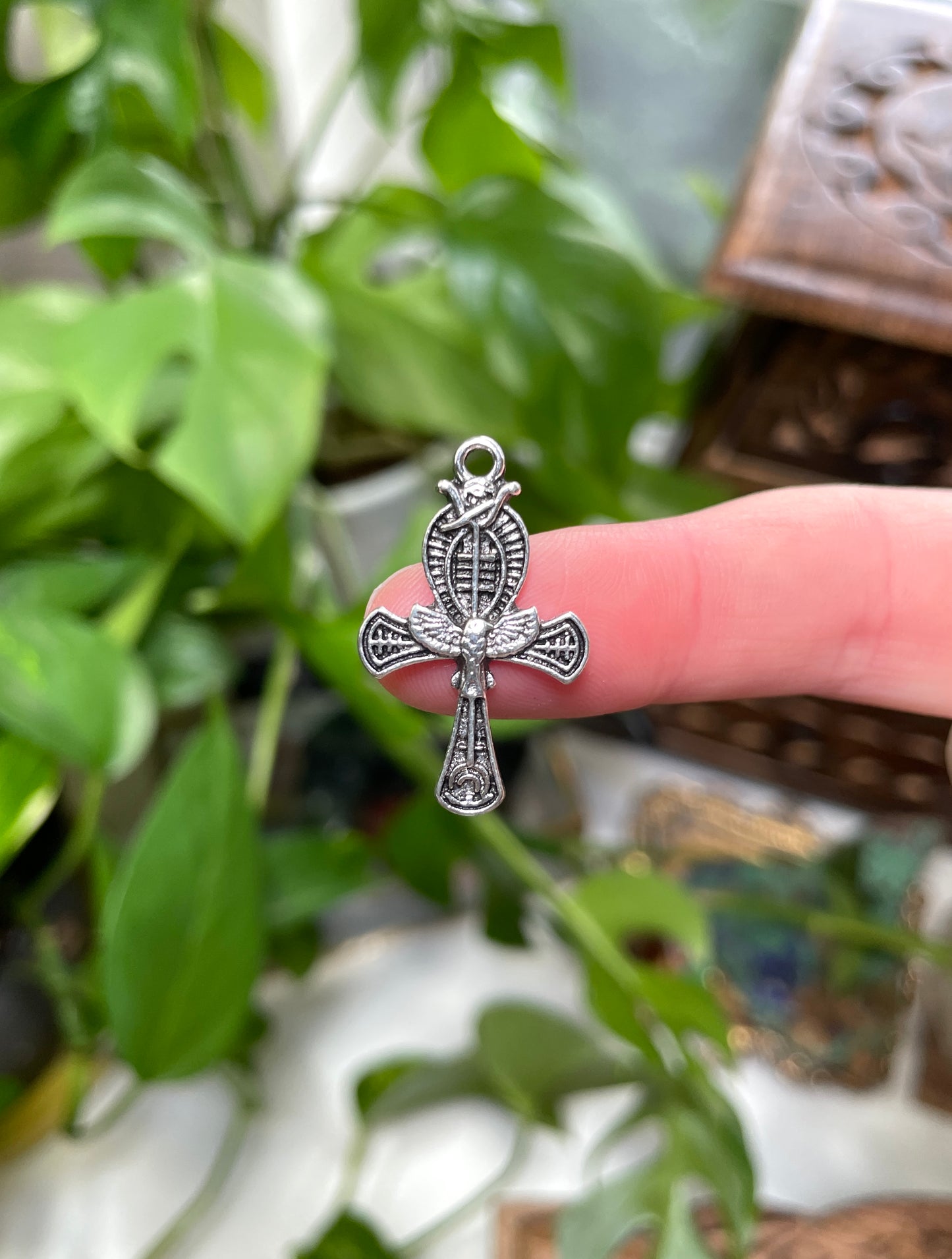Ankh with Eagle Charm