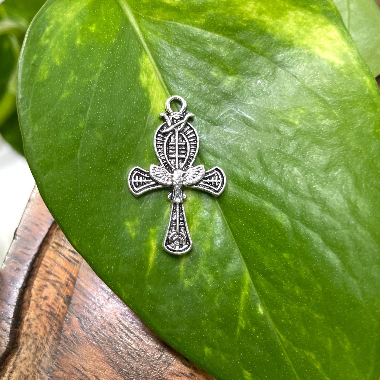Ankh with Eagle Charm