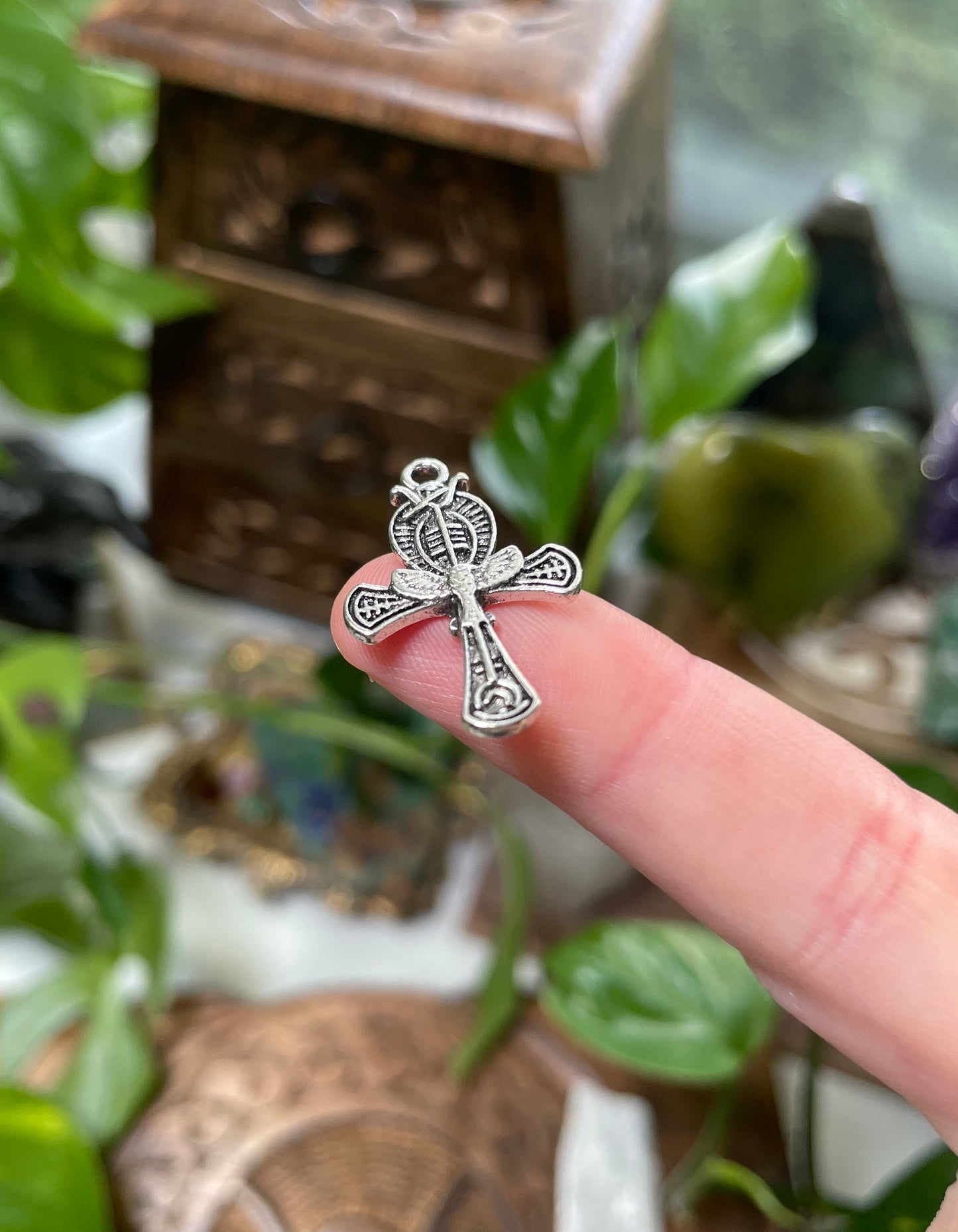 Ankh with Eagle Charm