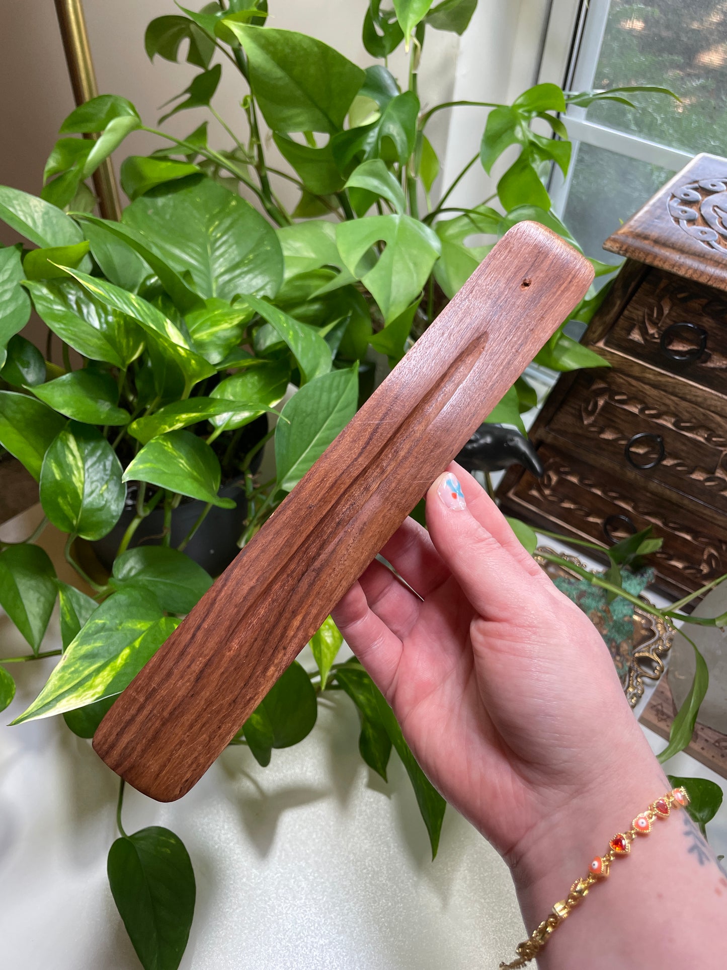 Plain Wooden Incense Holder
